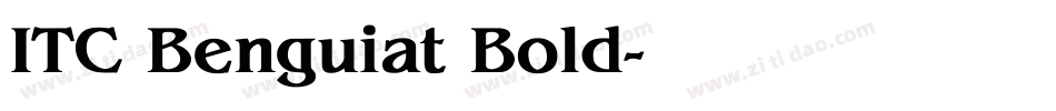 ITC Benguiat Bold字体转换